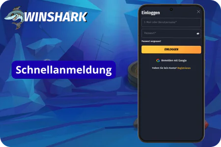 Schnellanmeldung Winshark